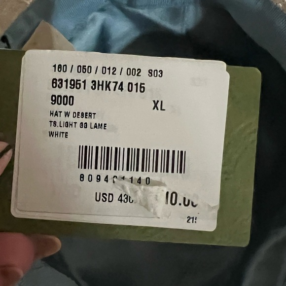 GUCCI GG LAME BUCKET HAT - Picture 7 of 10